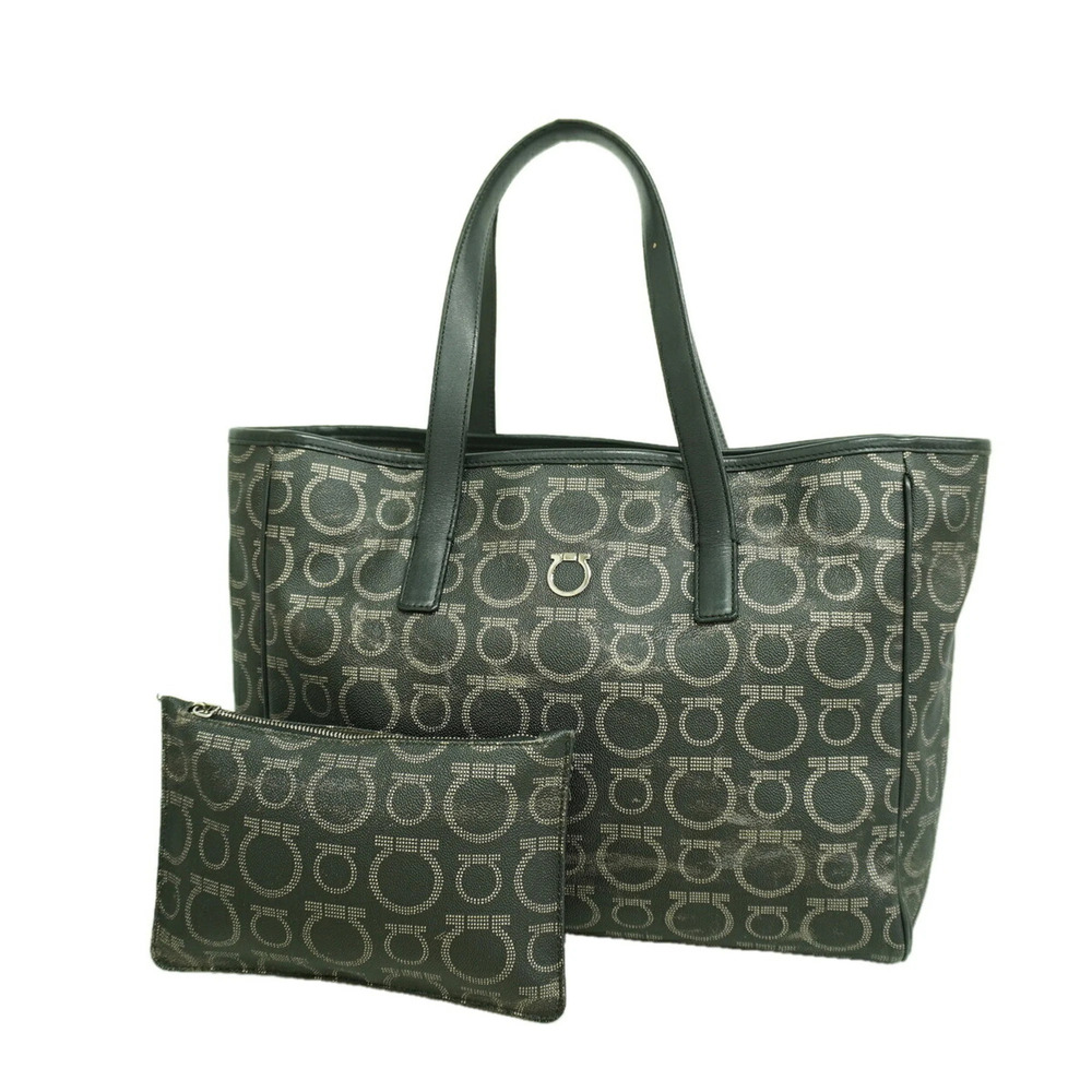 Salvatore Ferragamo Gancini Tote Bag, Black, Women's P3521933